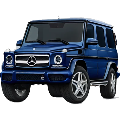 Navy blue Mercedes g wagon emoji