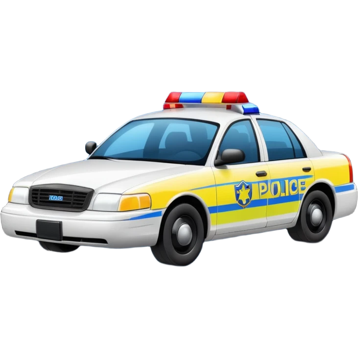 police car crime scene emoji
