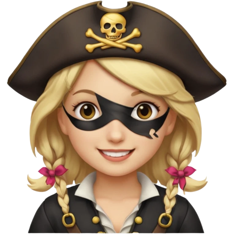 Creates a emoji for pirates girl emoji