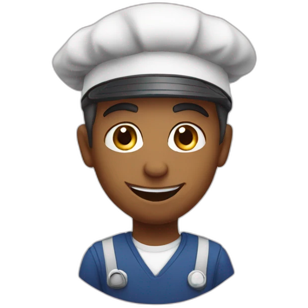 Saïd the canteen staff emoji