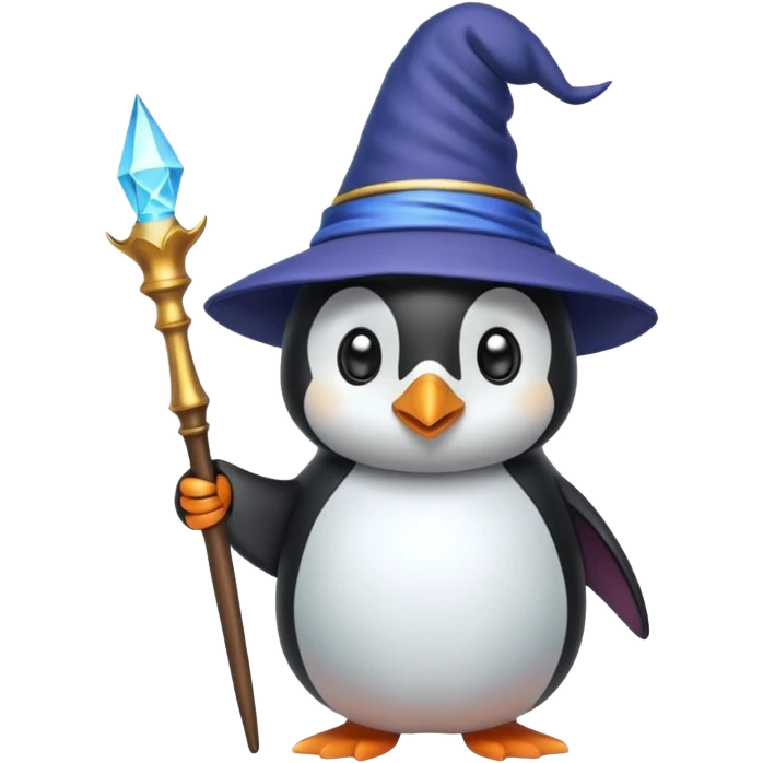 Penguin Wizard emoji