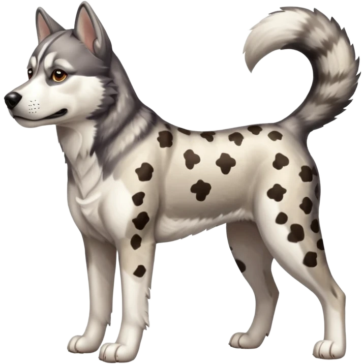 husky catahoula leopard dog emoji