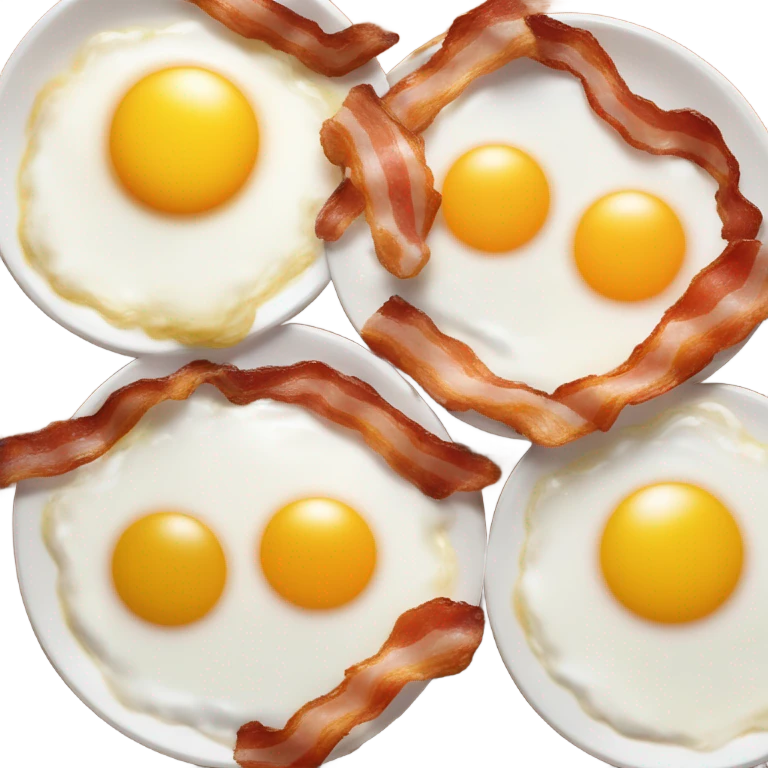 Bacon and eggs emoji
