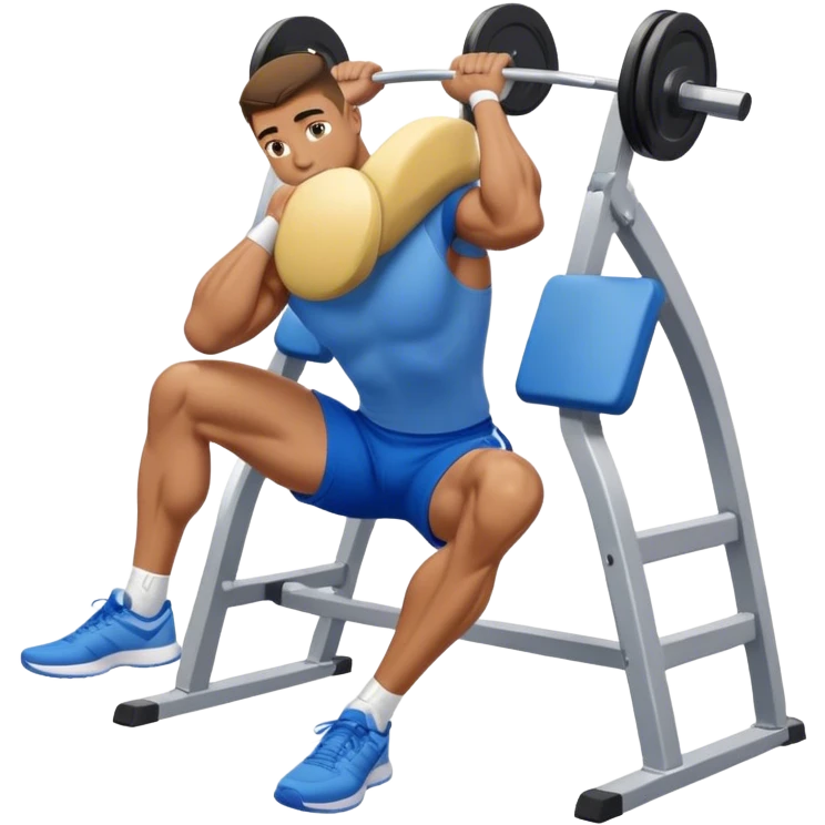 glute-bridges-exercise guy with blue shorts  emoji