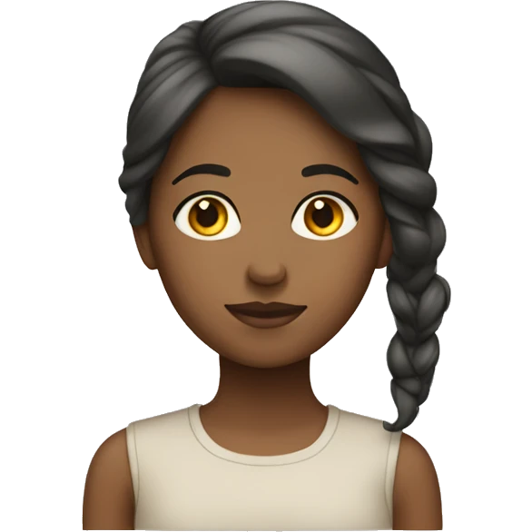Neutral basic girl emoji