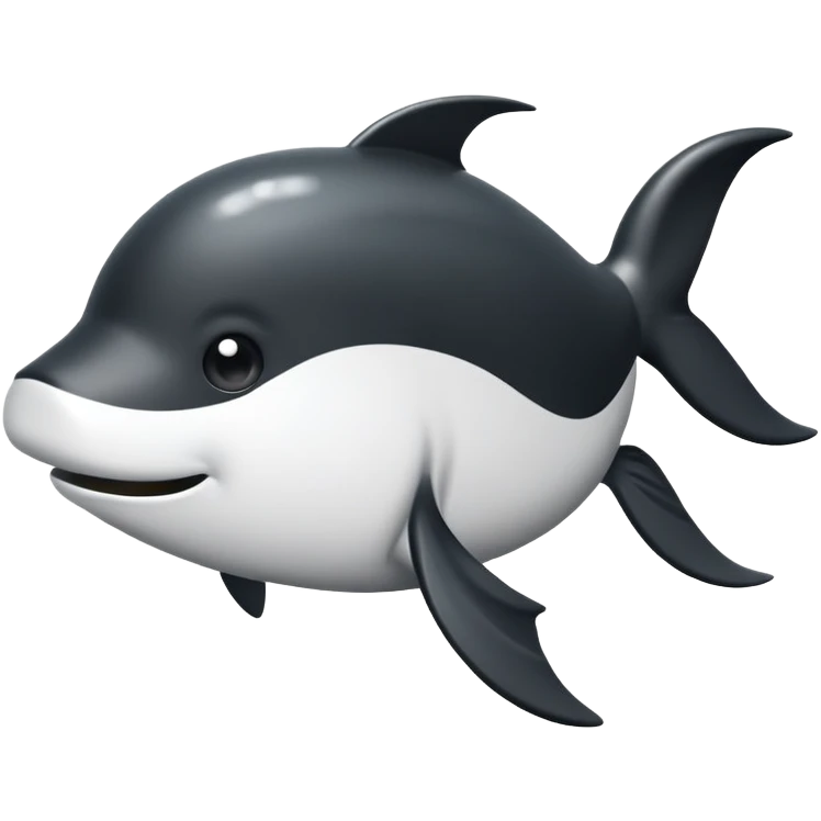 Crea un emoji de caballo de mar color blanco y negro emoji