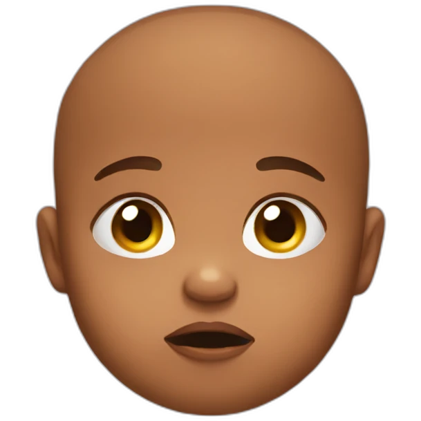 Tired baby emoji