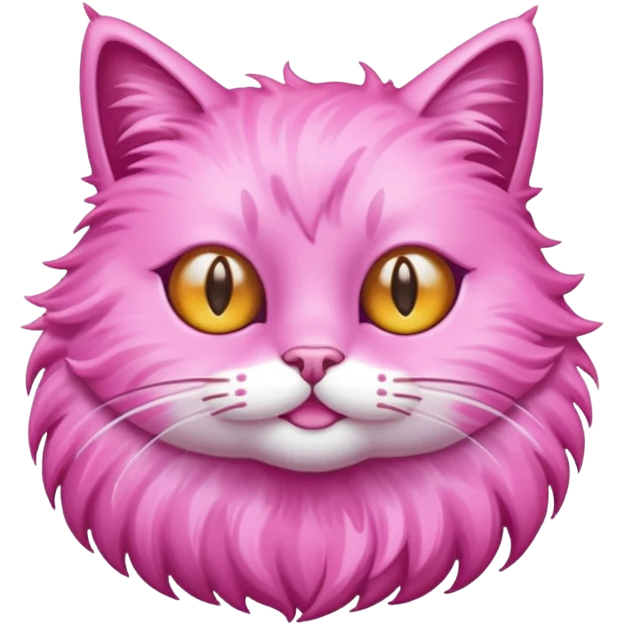 glitter pink cat  emoji