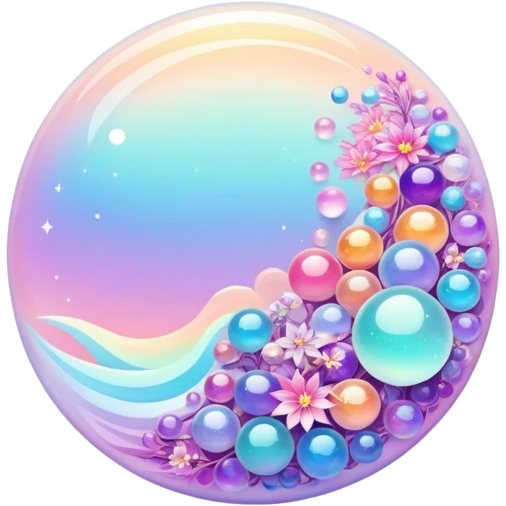 Epic divine legendary celestial flowery complex detailed iridescent gradients marbles aesthetic-scenery-Decorations emoji