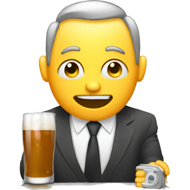 workaholic alkoholic emoji
