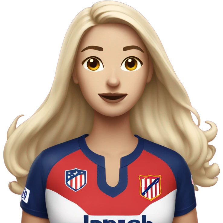 woman of atletico madrid emoji