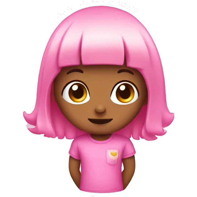 Cute pink emoji