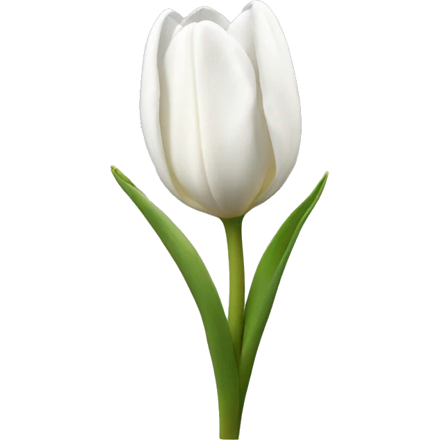 white tulips emoji