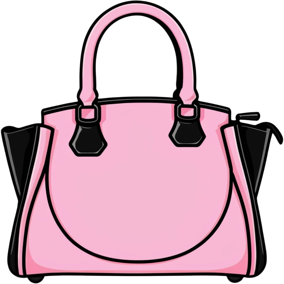 pink and black gothic purse emoji