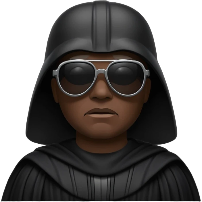 Dark vador avec des lunnettes noires emoji