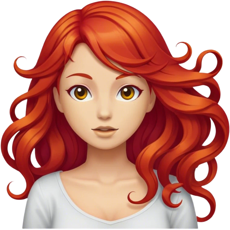 red hair  emoji