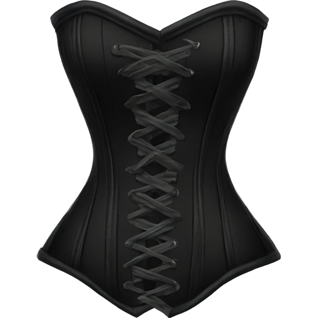 gothic black long sleeve corset emoji