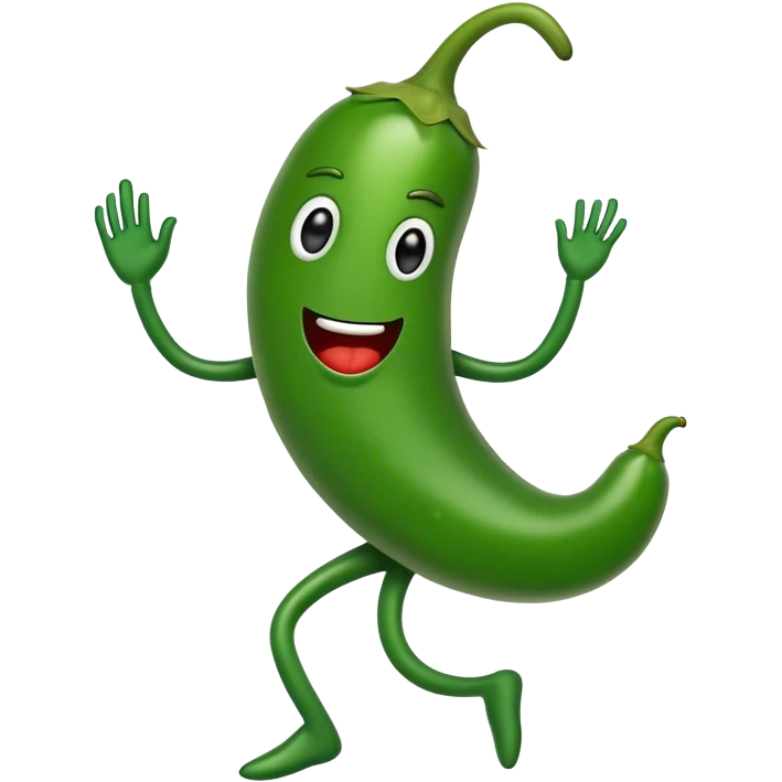 Dancing jalapeño  emoji