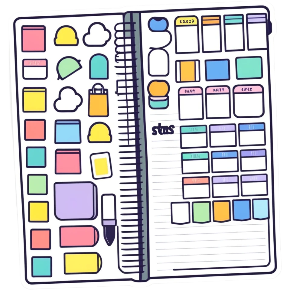 Planner stickers emoji