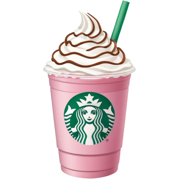 Pink Starbucks drink  emoji