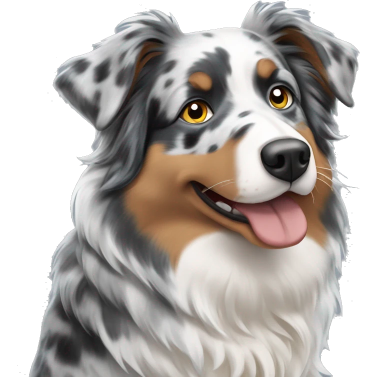 Blue Merle Australian Shepherd emoji