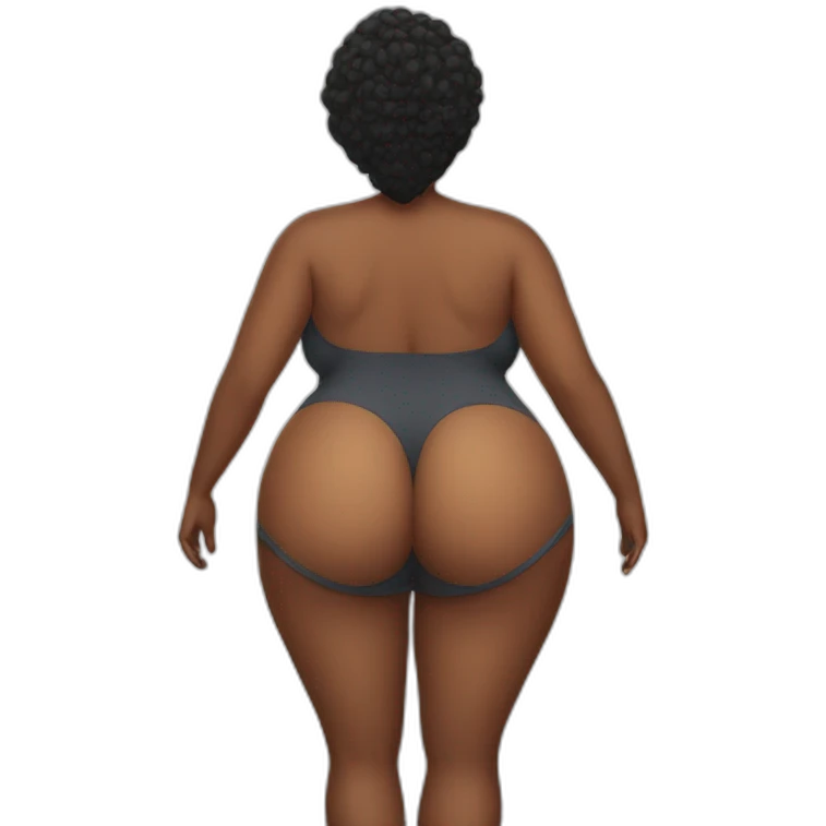 Big butt woman emoji
