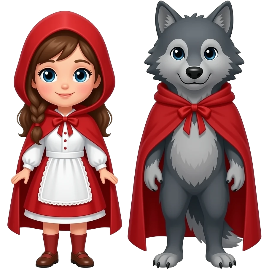 caperucita roja i el lobo sin capa emoji