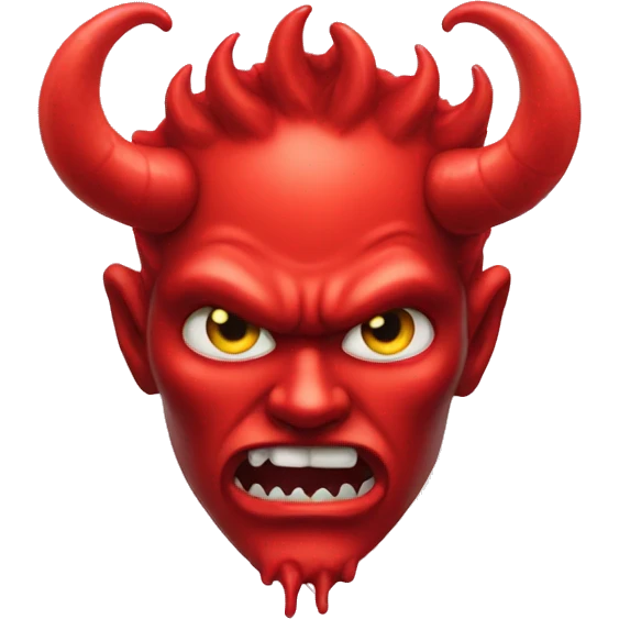 Devil horns emoji mixed with sweaty emoji emoji
