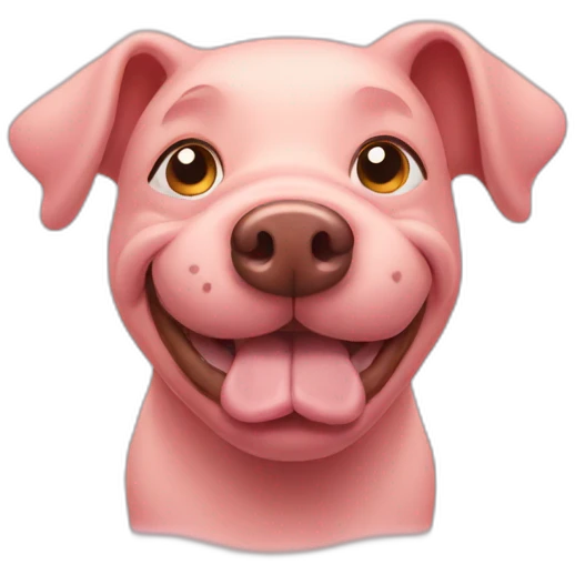 Pig dog emoji