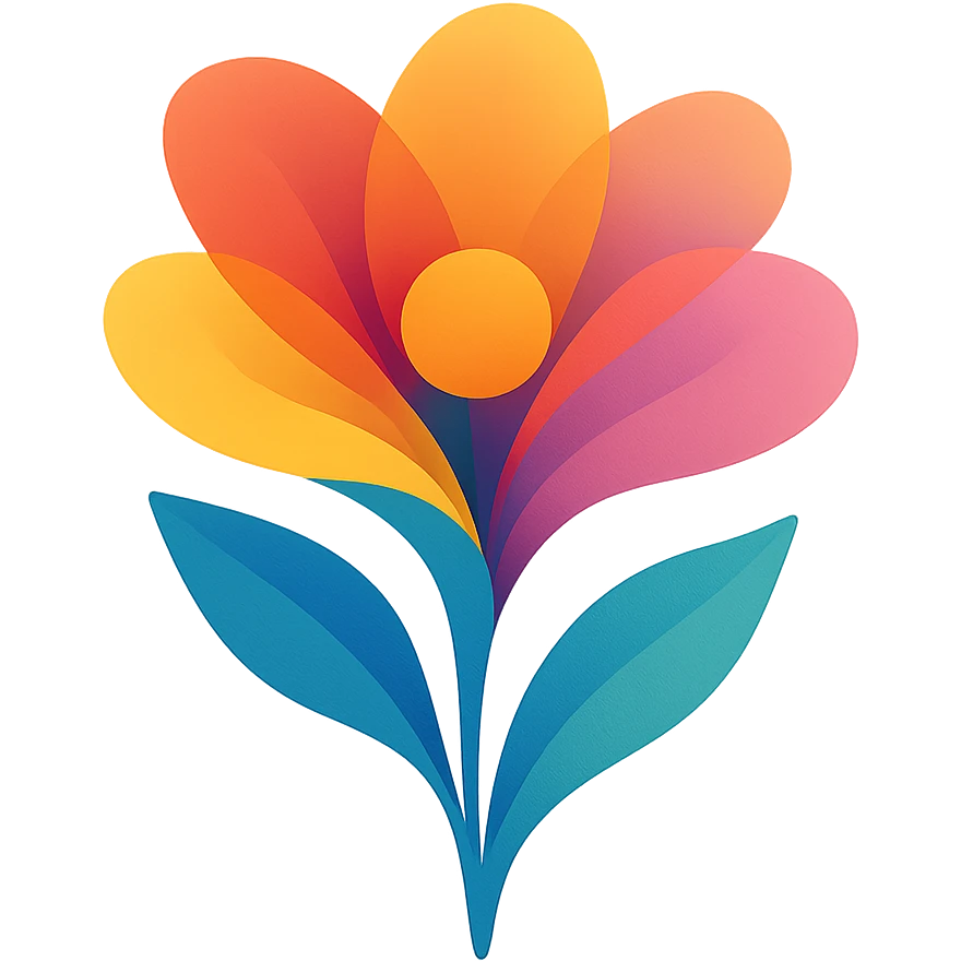 abstract flower emoji