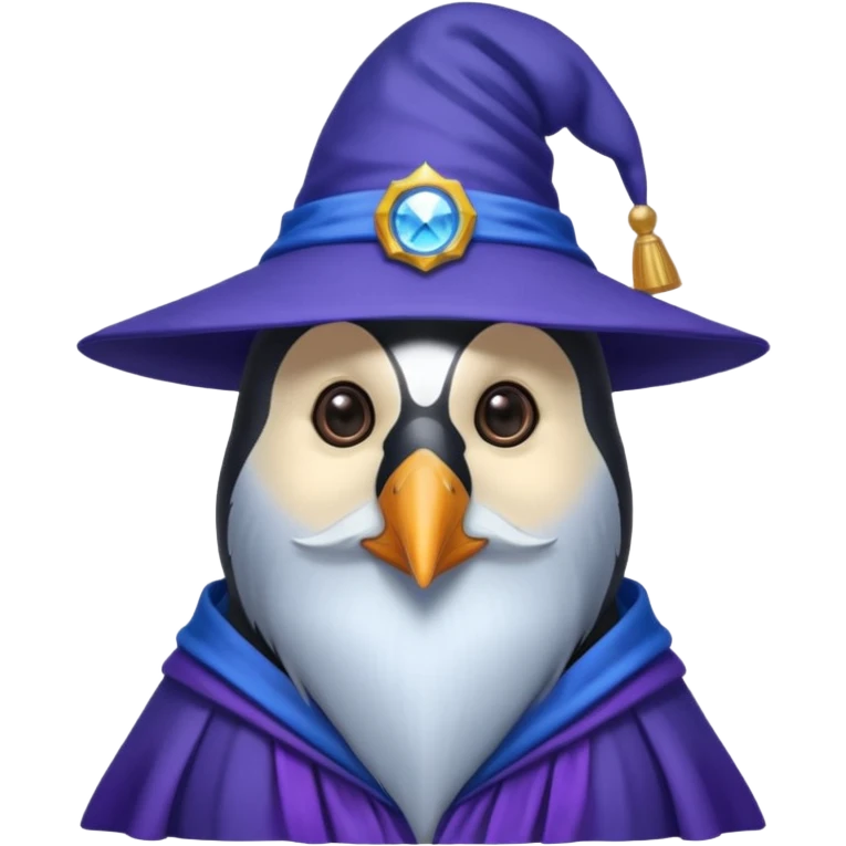 Penguin Wizard emoji