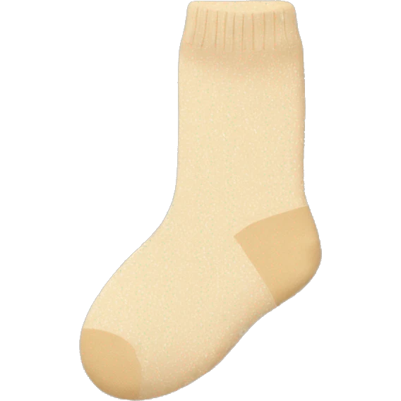 Champagne colored socks  emoji
