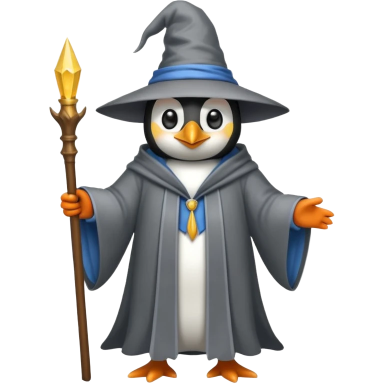 Penguin Wizard emoji