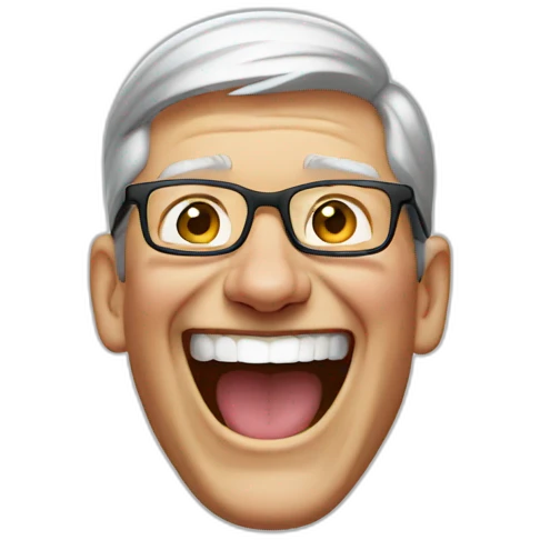 tim Cook laughing emoji