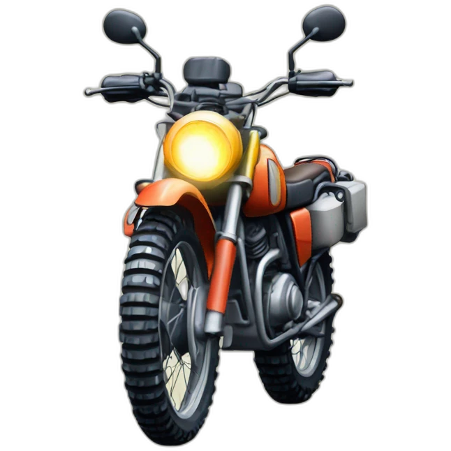 Old enduro motorbike emoji