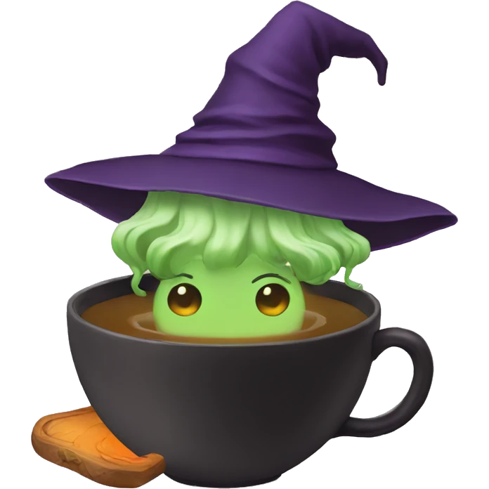 witch tea emoji
