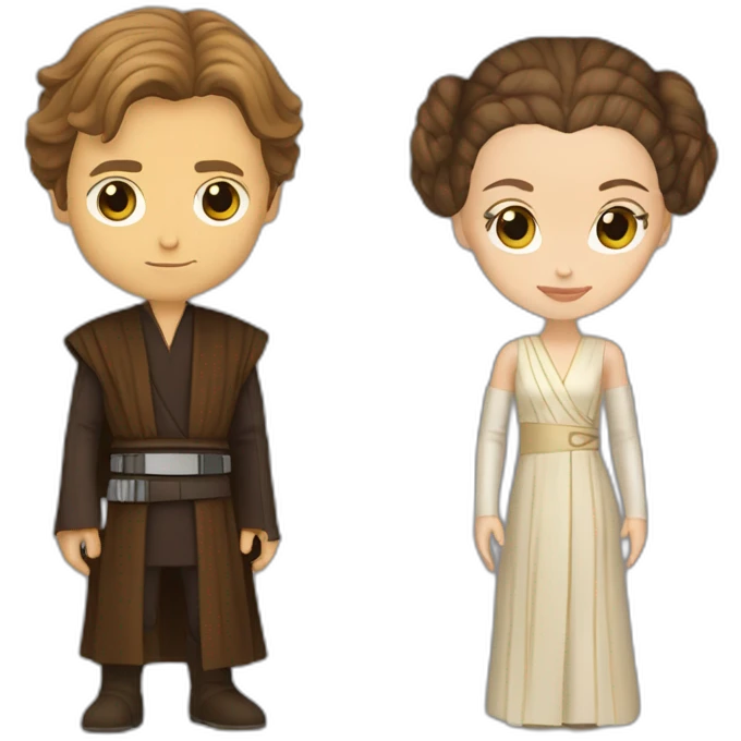 Anakin skywalker avec Padmée amidala emoji