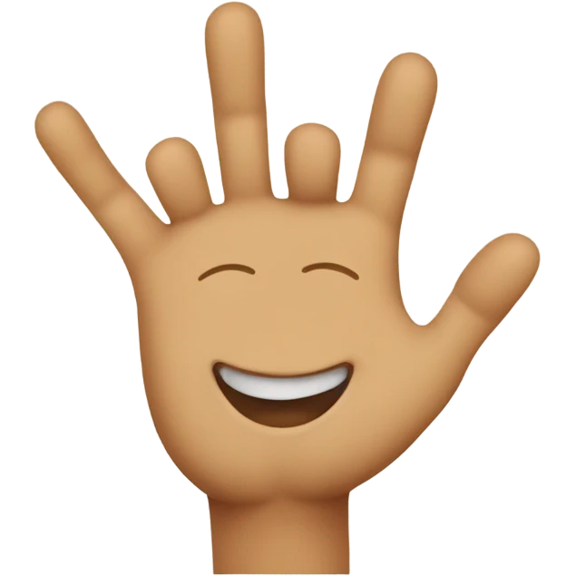 Je veux un emoji avec cette tête 🙂 mais qui a des pieds en l’air et ses mains sur les joues  emoji