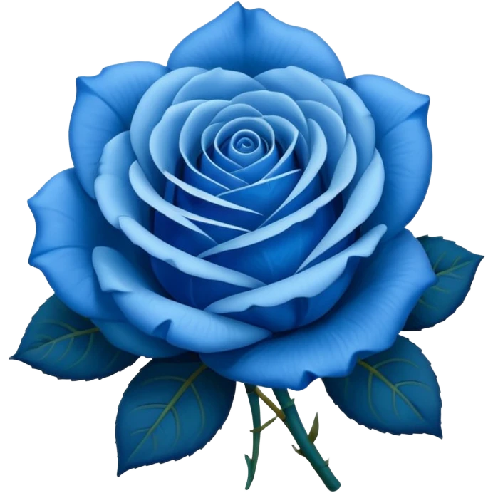 Rosa azul emoji