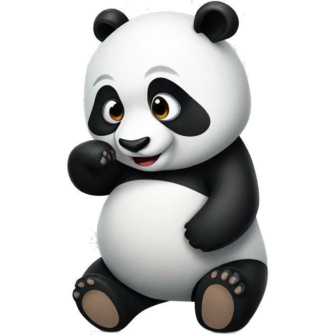 Funny Panda poses emoji