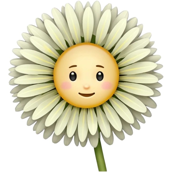 a dandelion with a halo and a brown background emoji