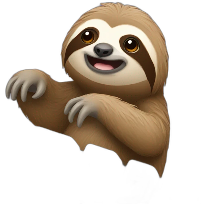 sloth typing on a keyboard emoji
