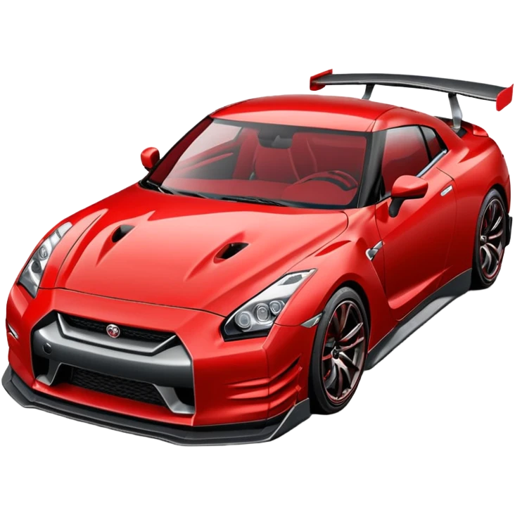 GTR 35 vermelho lindo emoji