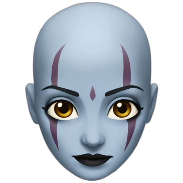 Assaj Ventress from Star Wars feels shy emoji