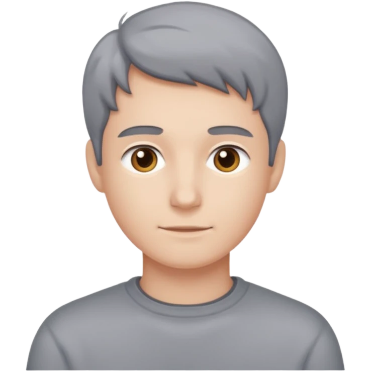 grey pullover on white background emoji