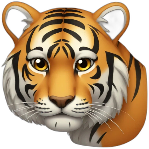 Tiger sad emoji