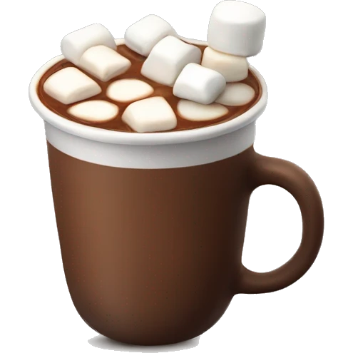 Hot chocolate with marshmallows  emoji