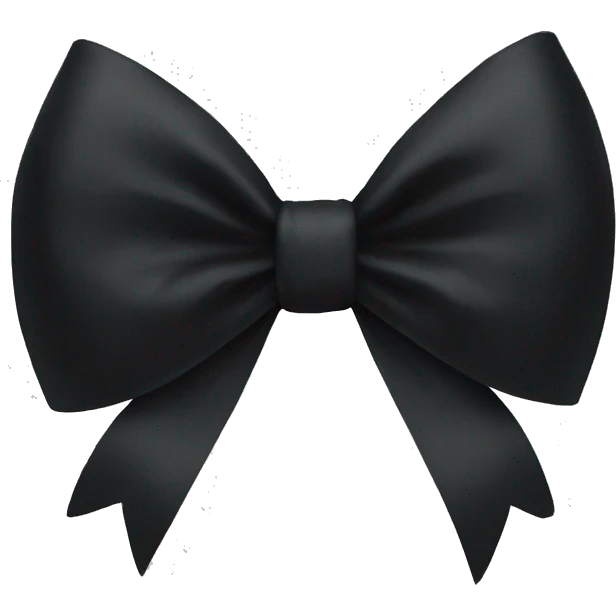 black bow emoji