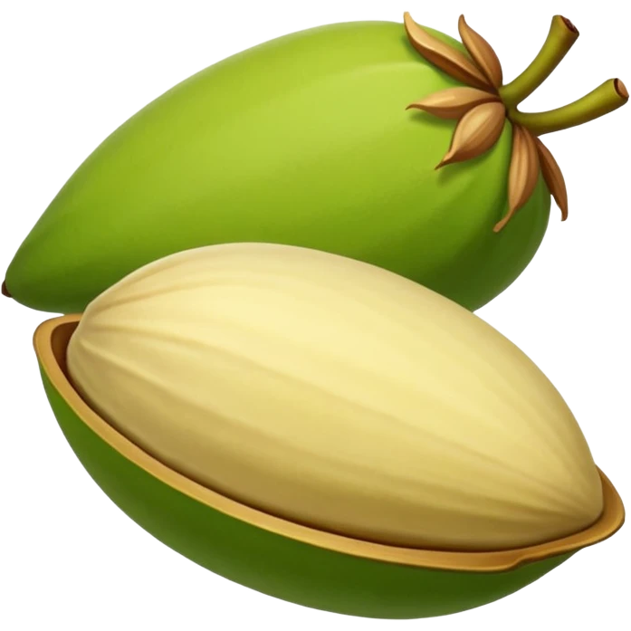 pistachio with shall green nut yellow shall emoji