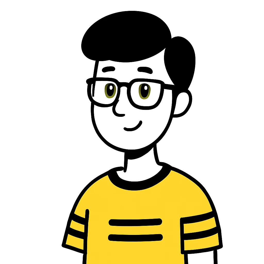 Change the shirt color to yellow, keep everything else the same, in a style suitable for editing. emoji